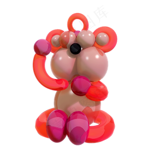 仿真动物气球png图