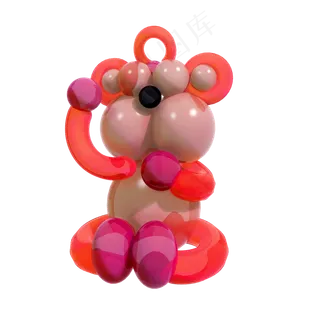仿真动物气球png图