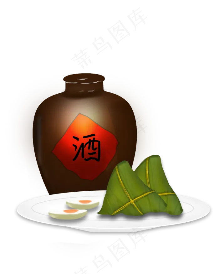 端午节雄黄酒咸鸭蛋粽子(2000X2500(DPI:300))psd模版下载