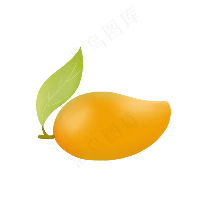 卡通芒果PNG下载(2000X2000(DPI:300))psd模版下载
