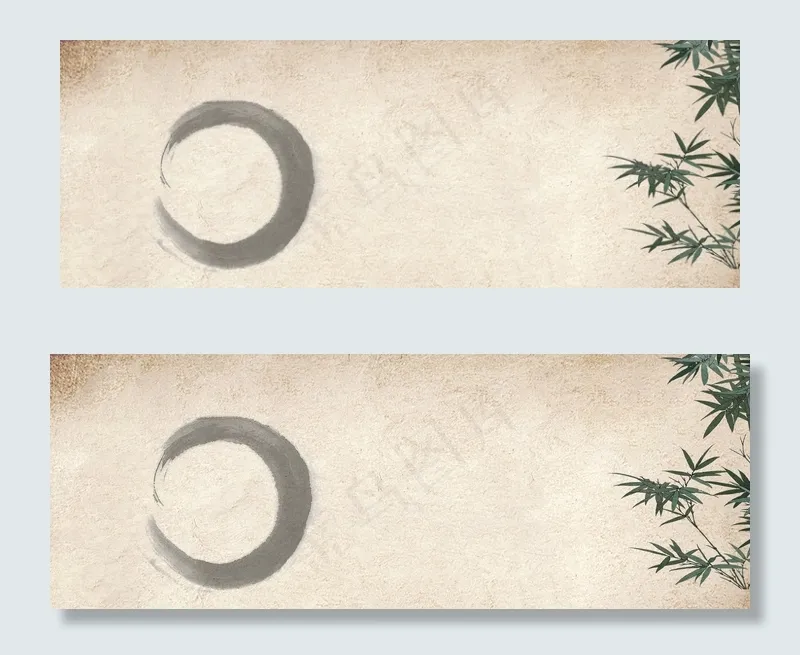 天猫服装古风大气水墨banner