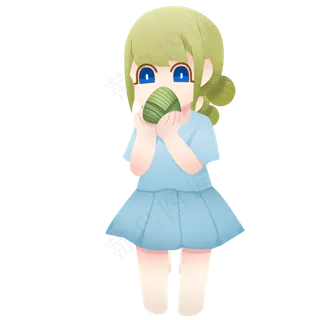 端午节卡通人物风格png格式