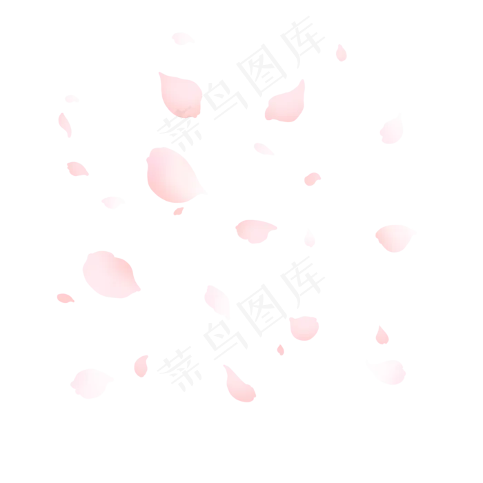 粉色手绘漂浮玫瑰PNG(2000X2000(DPI:300))psd模版下载