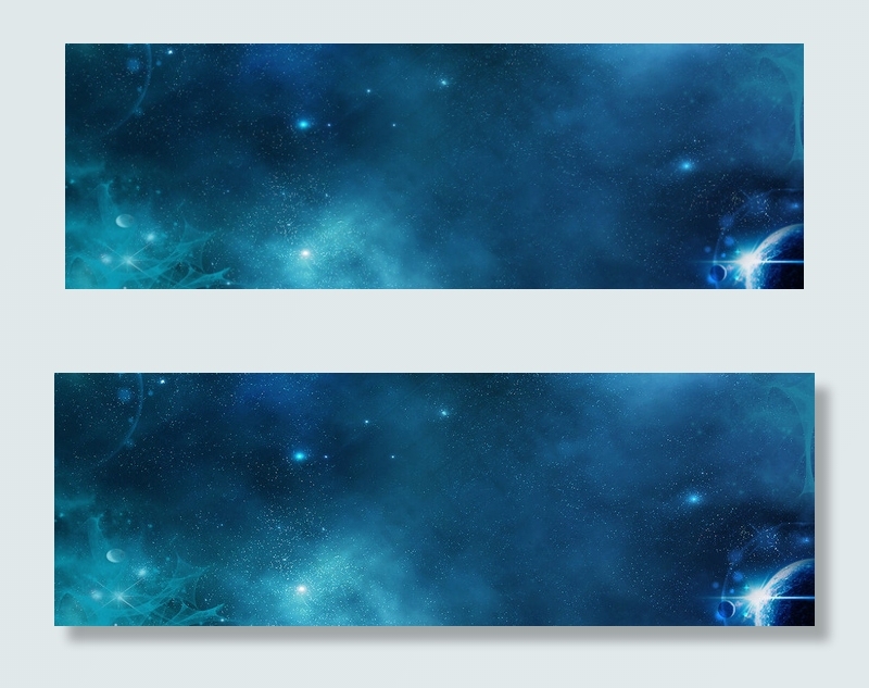 蓝色星空星云背景模板