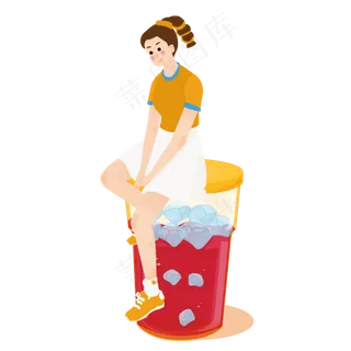 创意处暑节气装饰元素