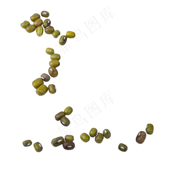 实拍散落绿豆汤原料,免抠元素