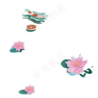 漂亮的荷花免抠图
