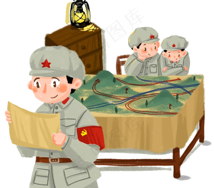 军人建军节党建红色革命(1848X1620(DPI:300))psd模版下载