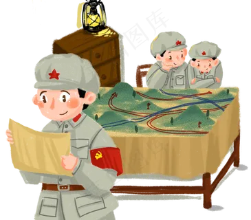 军人建军节党建红色革命