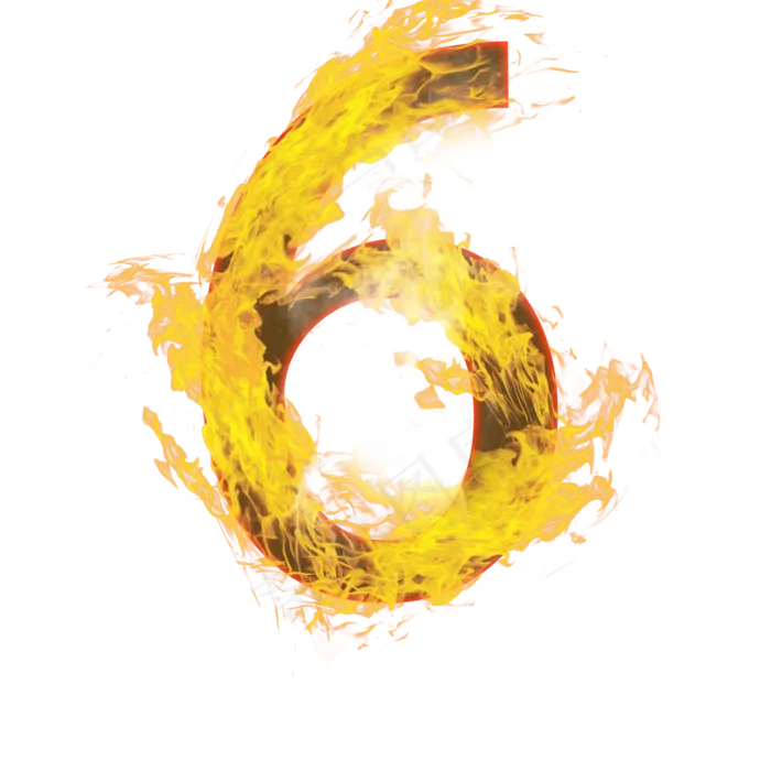 燃烧的火焰艺术字(2000X2000(DPI:300))psd模版下载