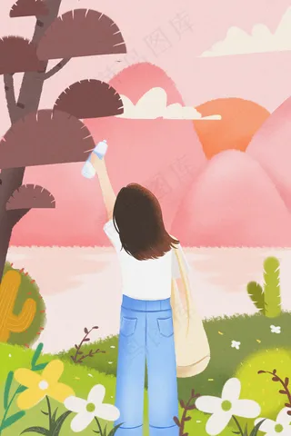 粉色夏天里一个人的旅途