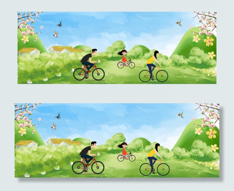 五一出游旅行海报广告banner背