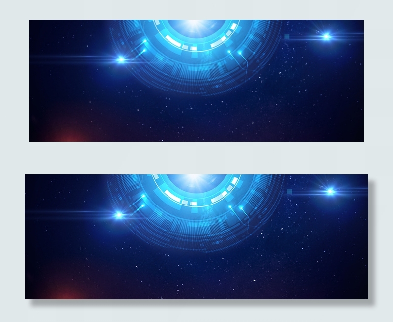 简约蓝色电商科技背景创意合成