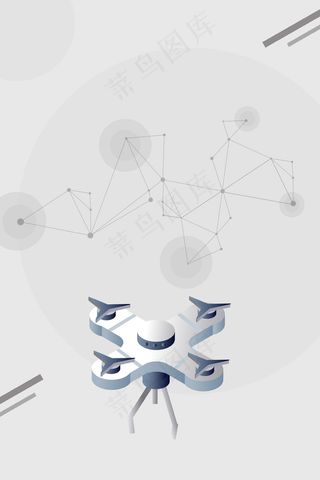 黑色科技感无人机