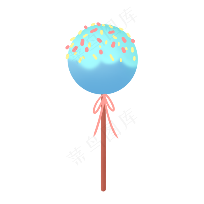 蓝色可爱六一儿童节棒棒糖装饰(2000X2000(DPI:300))psd模版下载