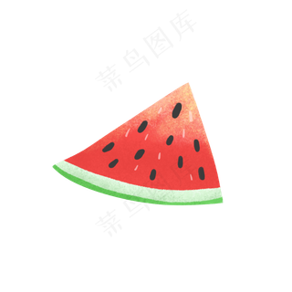 一半切开的红色西瓜