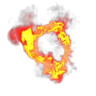 燃烧的火圈,免抠元素