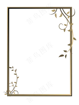 欧式复古几何边框,免抠元素