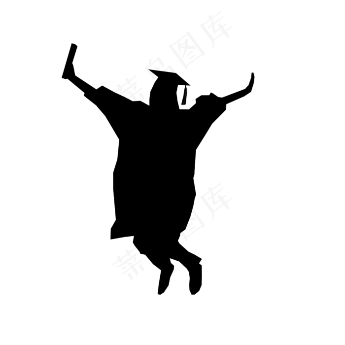 毕业季跳跃人像青春校园剪影(2480X2480(DPI:300))psd模版下载
