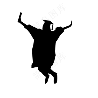 毕业季跳跃人像青春校园剪影