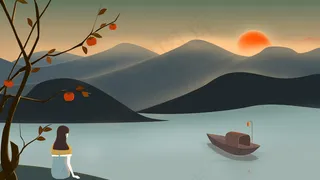 寒露清晨日出清新