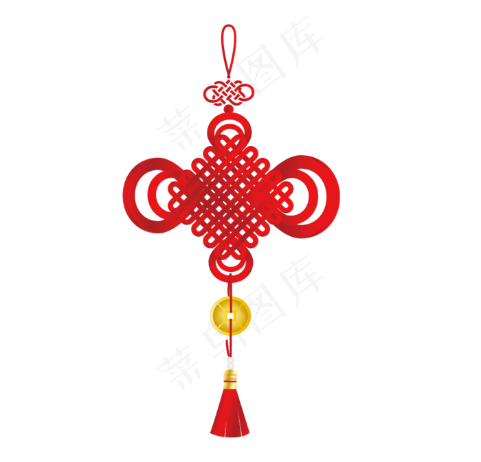 新春春节年货中国结,免抠元素(2150X2150(DPI:299))ai矢量模版下载