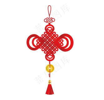 新春春节年货中国结,免抠元素