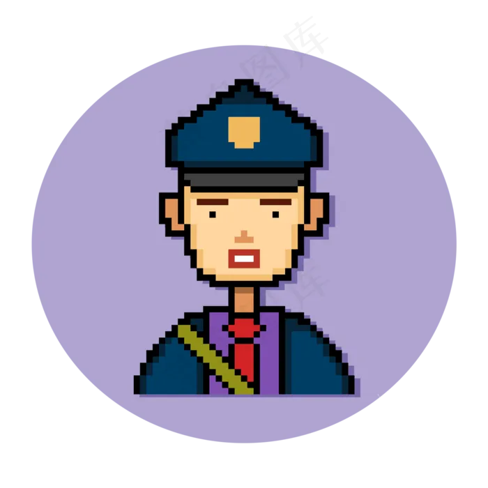 像素风格司机人物