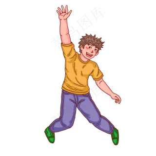 五四青年节跳跃青年