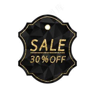 黑金电商促销吊牌12