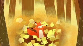 黄色系卡通手绘风立秋节气配图