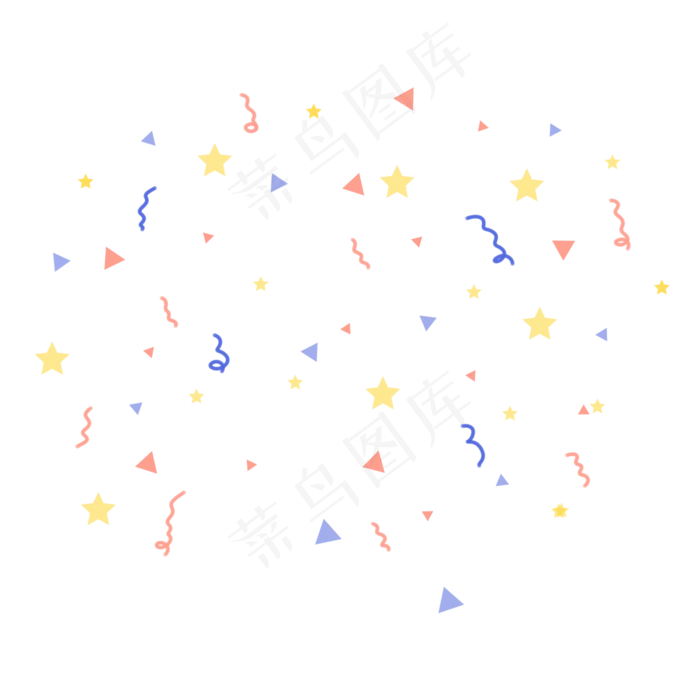 手绘节日庆祝彩带下载(2000*2000px)psd模版下载