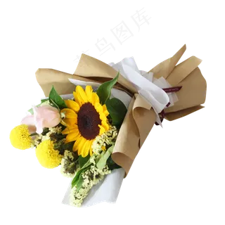 向日葵暖色系花束