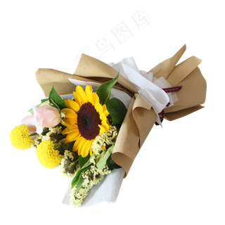 向日葵暖色系花束