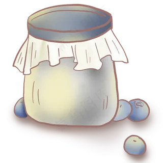 果味蓝莓酸奶