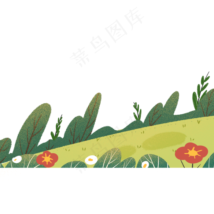 绿叶春季自然植物(2000X2000(DPI:300))psd模版下载