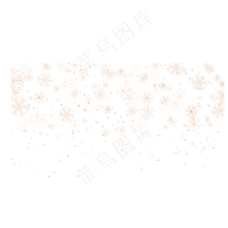 玫瑰金风格矢量雪花