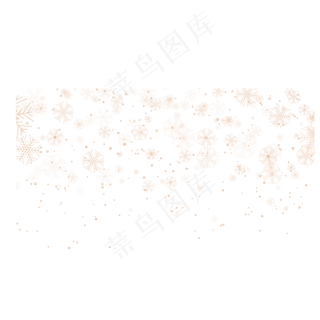 玫瑰金风格矢量雪花