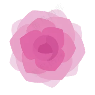 一朵紫红色的简笔画玫瑰