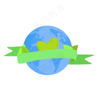 清新风世界地球日元素