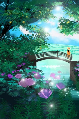 夏天旅游出行风景插图