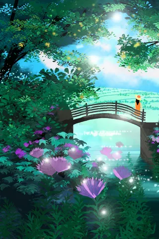 夏天旅游出行风景插图