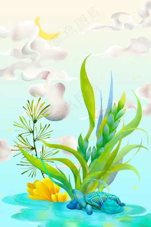 春景春天绿色春色