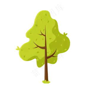绿色的树矢量素材,免抠元素