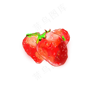 手绘草莓PNG下载