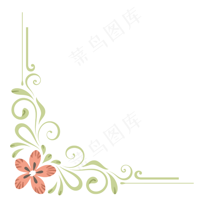 好看藤蔓卡通插画