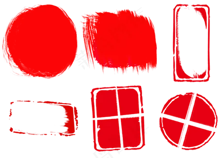 中国风红色印泥