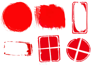 中国风红色印泥