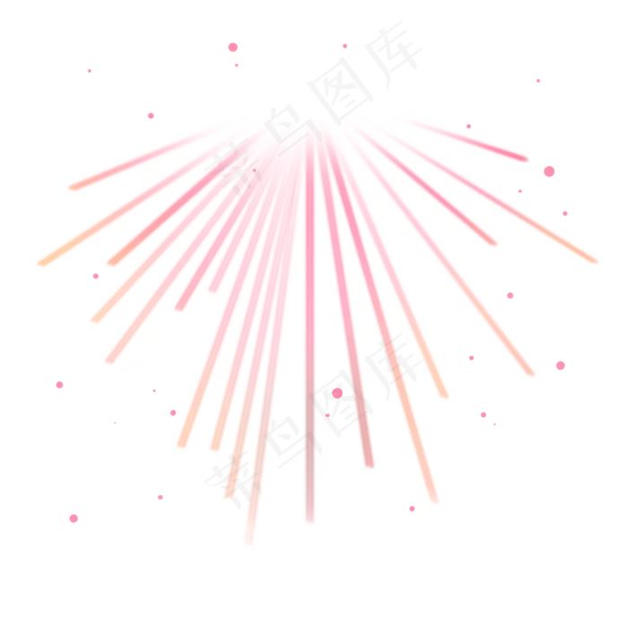 粉红色射线烟花浪漫唯美光效