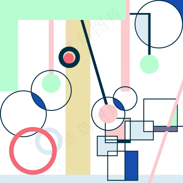 彩色卡通印花装饰图,免抠元素(2000*2000px 300 dpi )psd模版下载